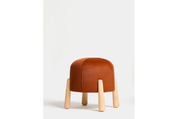 Orryn Fotpall 40 cm - Orange/Natur - Möbler - Stolar & fåtöljer - Pall & puff - Fotpall