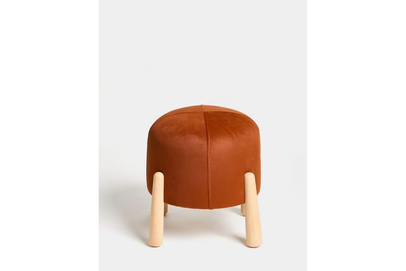 Orryn Fotpall 40 cm - Orange/Natur - Möbler - Stolar & fåtöljer - Pall & puff - Fotpall