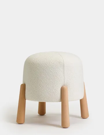 Orryn Sittpuff 40 cm Rund - Vit - Möbler - Stolar & fåtöljer - Pall & puff - Sittpuff