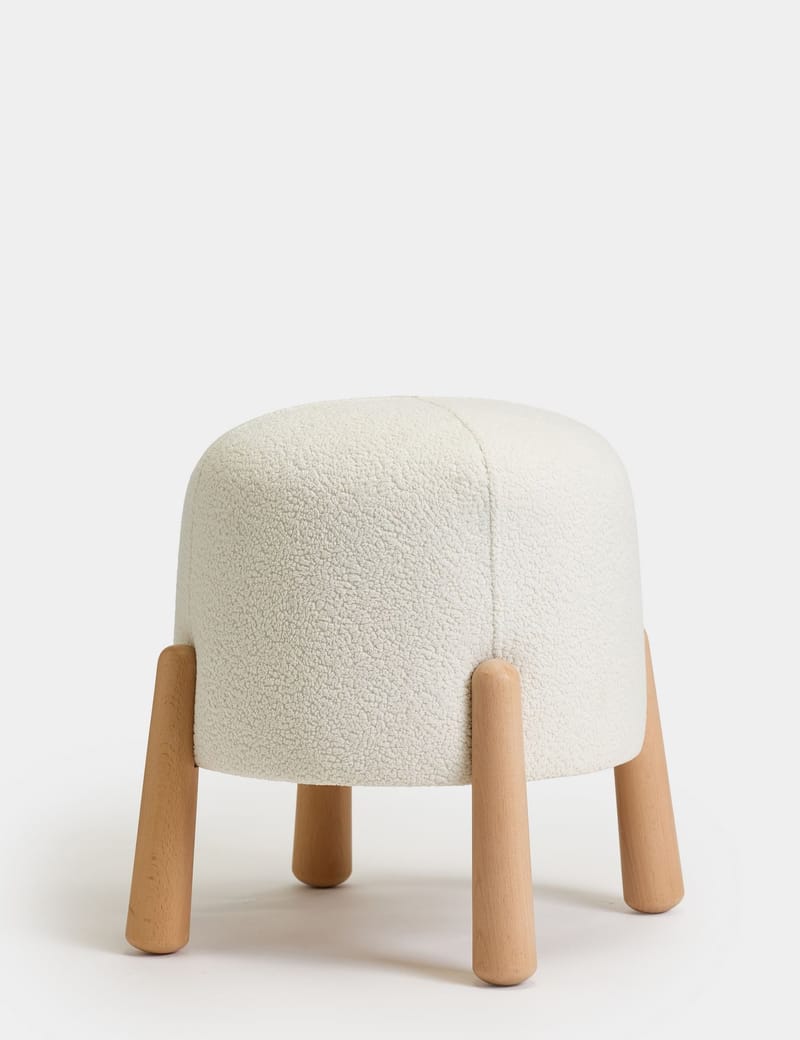 Orryn Sittpuff 40 cm Rund - Vit - Möbler - Stolar & fåtöljer - Pall & puff - Sittpuff