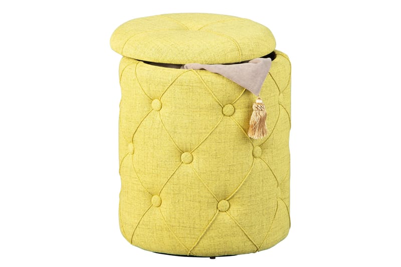 Ozie Pall - Gul/Grön - Möbler - Stolar & fåtöljer - Pall & puff