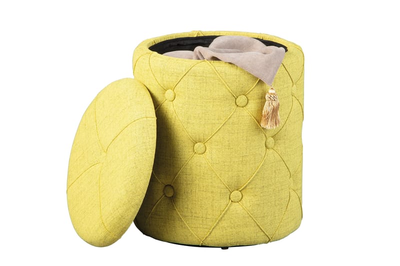 Ozie Pall - Gul/Grön - Möbler - Stolar & fåtöljer - Pall & puff