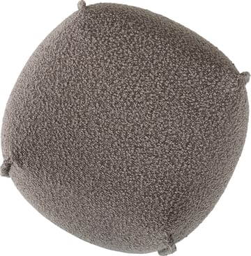 Pall 48x48 cm i mörkbeige bouclè - Gråbrun - Möbler - Stolar & fåtöljer - Pall & puff - Sittpuff