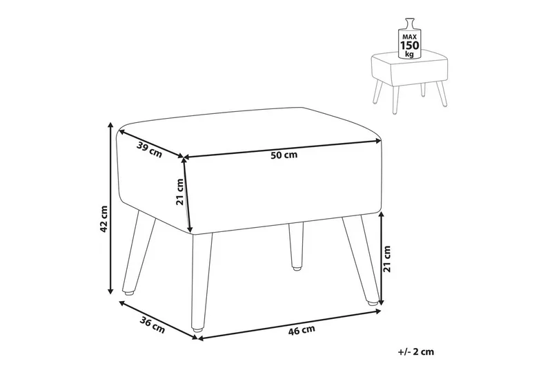 Pall Manteo - Möbler - Stolar & fåtöljer - Pall & puff - Fotpall