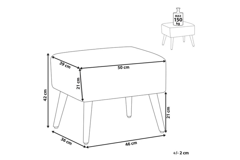 Pall Manteo - Möbler - Stolar & fåtöljer - Pall & puff - Fotpall
