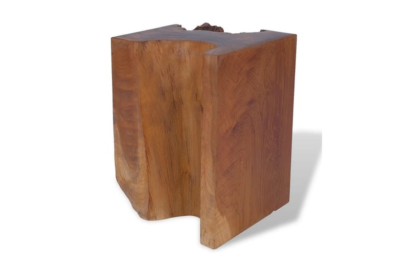 Pall massiv teak 30x30x40 cm - Brun - Pall & puff