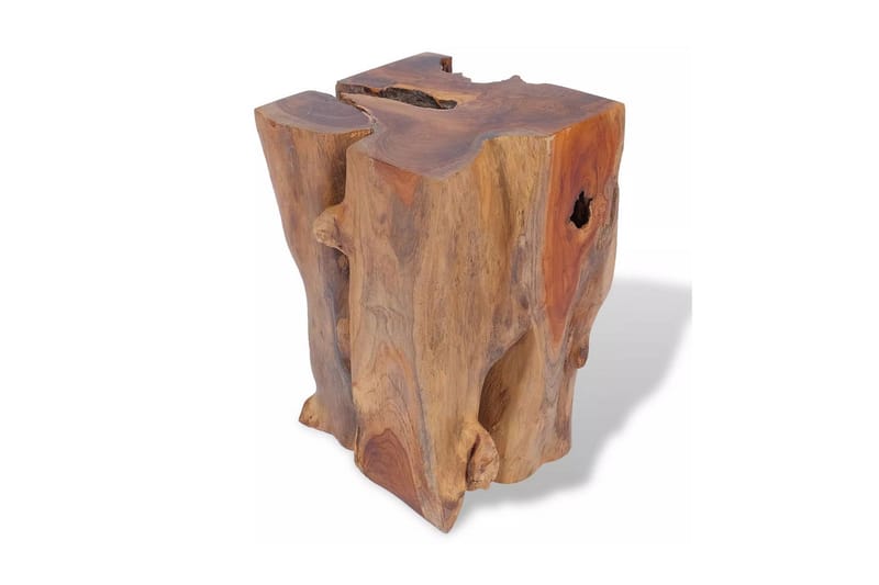 Pall massiv teak 30x30x40 cm - Brun - Pall & puff