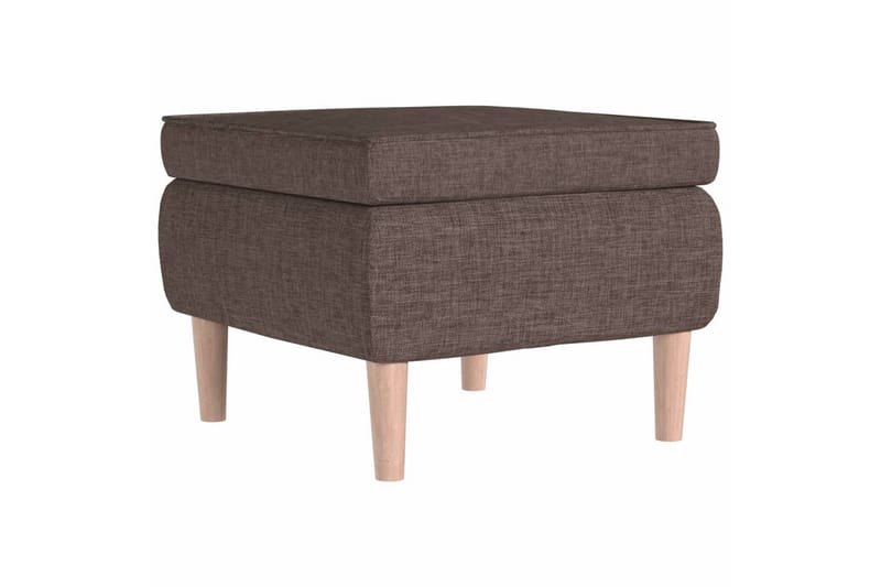 Pall med träben taupe tyg - Taupe - Möbler - Stolar & fåtöljer - Pall & puff - Fotpall