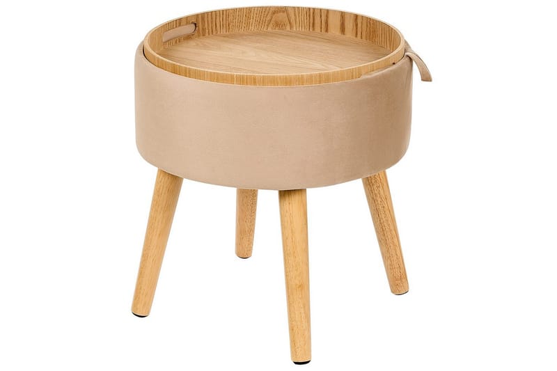 Pall Neely Beige - Beige - Möbler - Stolar & fåtöljer - Pall & puff - Fotpall