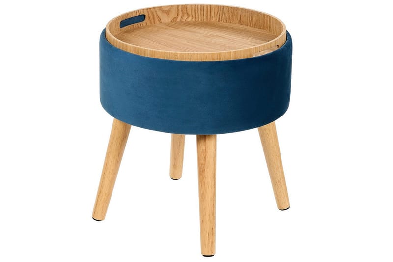 Pall Neely Blå - Blå - Möbler - Stolar & fåtöljer - Pall & puff - Fotpall