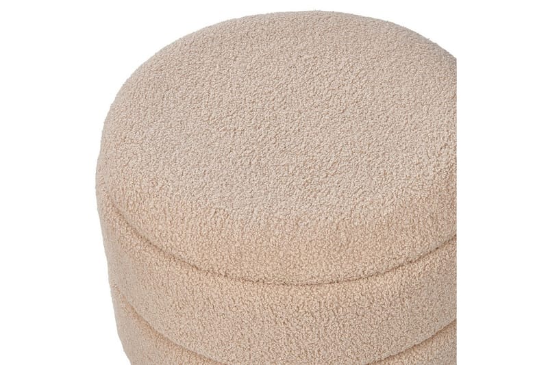 Pall Okaton Beige/ljust trä - Beige/ljust trä - Möbler - Stolar & fåtöljer - Pall & puff - Fotpall