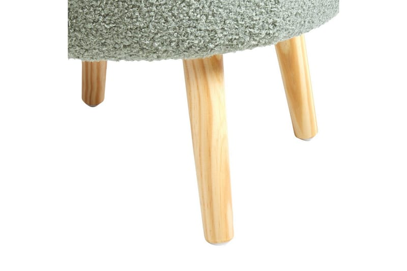 Pall Okaton Grönt/ljust trä - Grönt/ljust trä - Möbler - Stolar & fåtöljer - Pall & puff - Fotpall