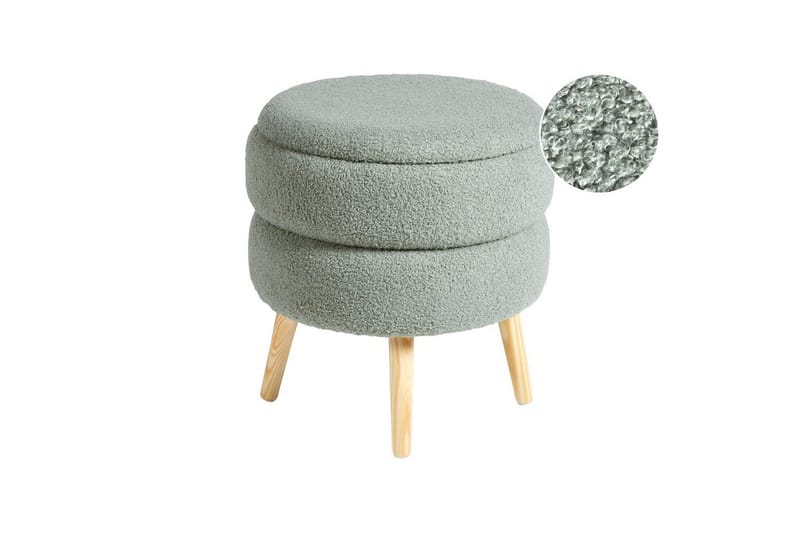 Pall Okaton Grönt/ljust trä, Grönt/ljust trä