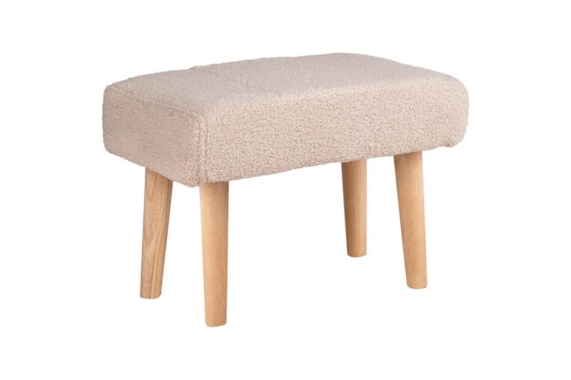 Pall Takoma Beige/ljust trä - Beige/ljust trä - Möbler - Stolar & fåtöljer - Pall & puff - Fotpall