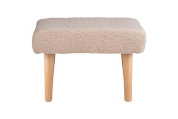 Pall Takoma Beige/ljust trä - Beige/ljust trä - Möbler - Stolar & fåtöljer - Pall & puff - Fotpall