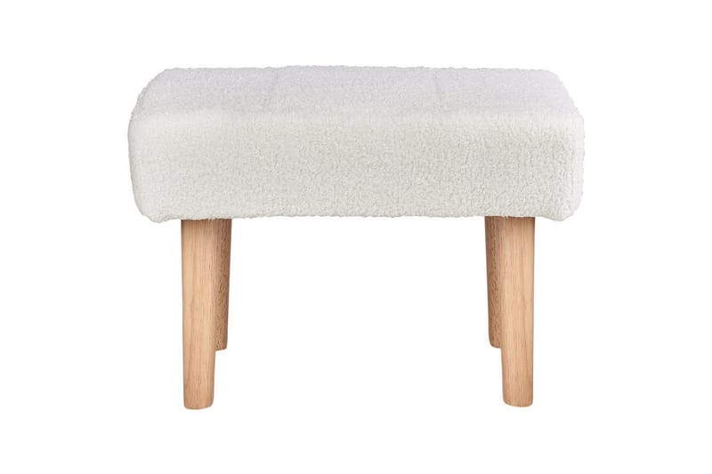 Pall Takoma Vit/ljust trä - Vit/ljust trä - Möbler - Stolar & fåtöljer - Pall & puff - Fotpall