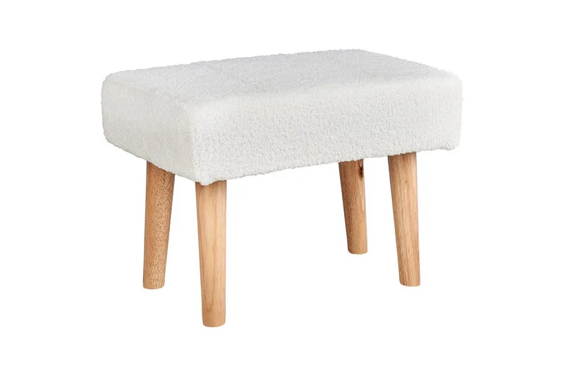 Pall Takoma Vit/ljust trä - Vit/ljust trä - Möbler - Stolar & fåtöljer - Pall & puff - Fotpall