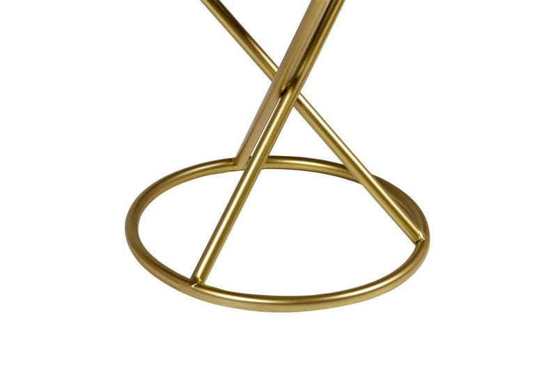 Pall Presho Vitt/guld - Vitt/guld - Möbler - Stolar & fåtöljer - Pall & puff - Fotpall