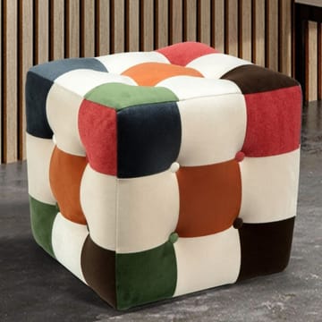Peticire Sittpuff 42 cm - Grön orange vit - Möbler - Stolar & fåtöljer - Pall & puff - Sittpuff