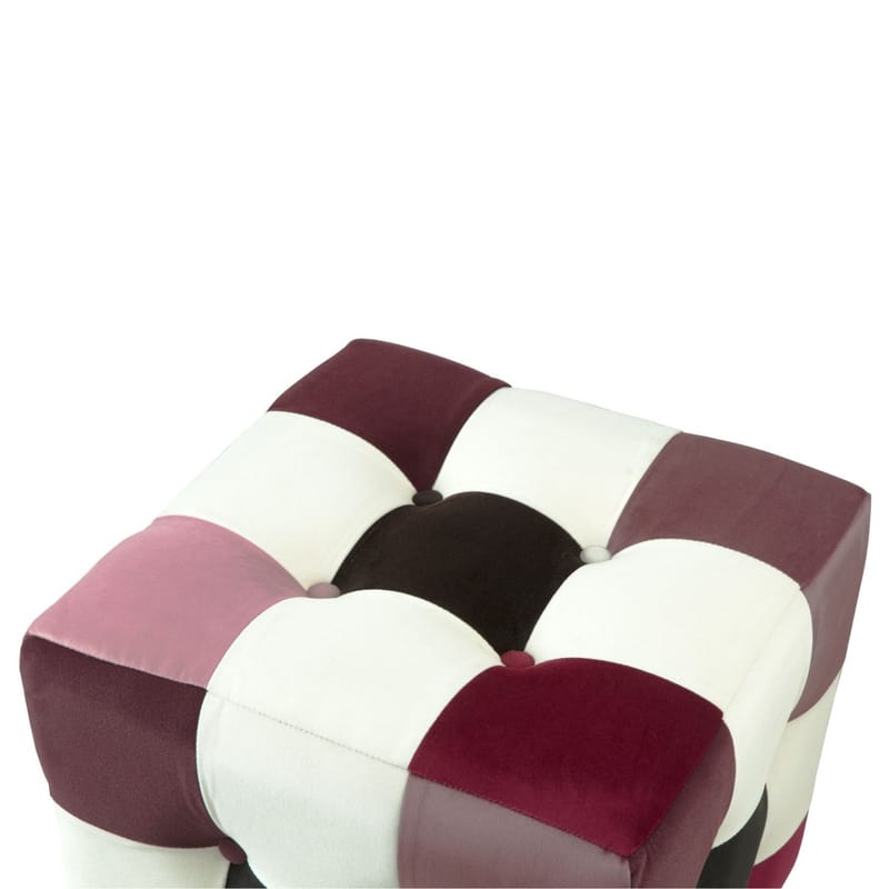 Peticire Sittpuff 42 cm - Röd vit svart - Möbler - Stolar & fåtöljer - Pall & puff - Sittpuff