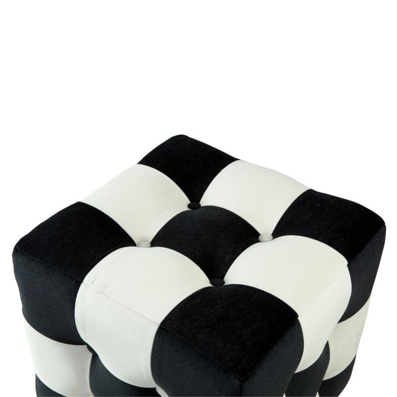 Peticire Sittpuff 42 cm - Svart och vit - Möbler - Stolar & fåtöljer - Pall & puff - Sittpuff