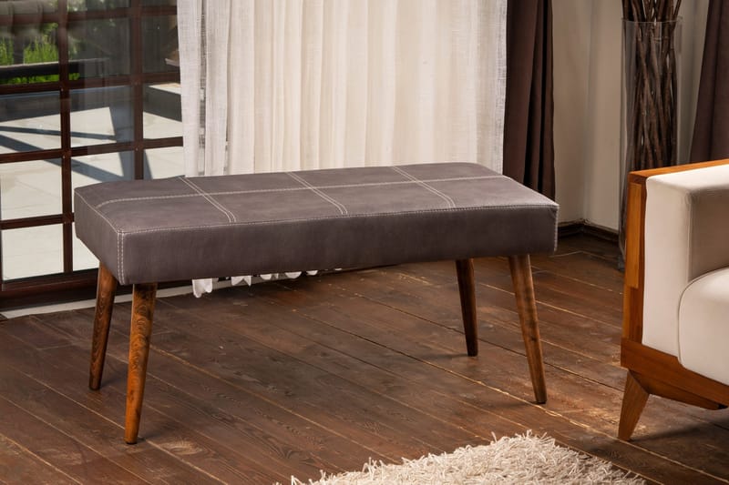 Polena Sittpall - Antracit/Natur - Möbler - Stolar & fåtöljer - Pall & puff