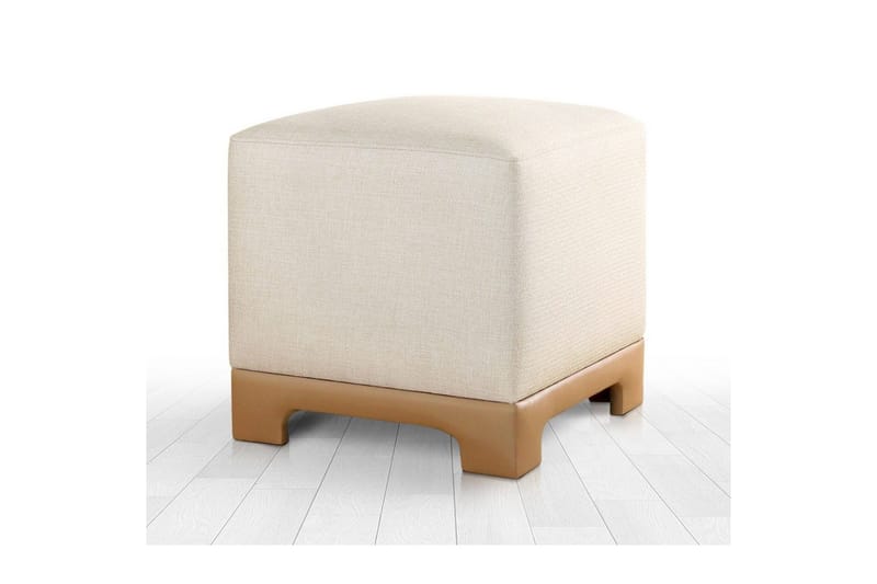 Puff Belarville Grädde / Beige - Grädde / Beige - Möbler - Stolar & fåtöljer - Pall & puff - Sittpuff