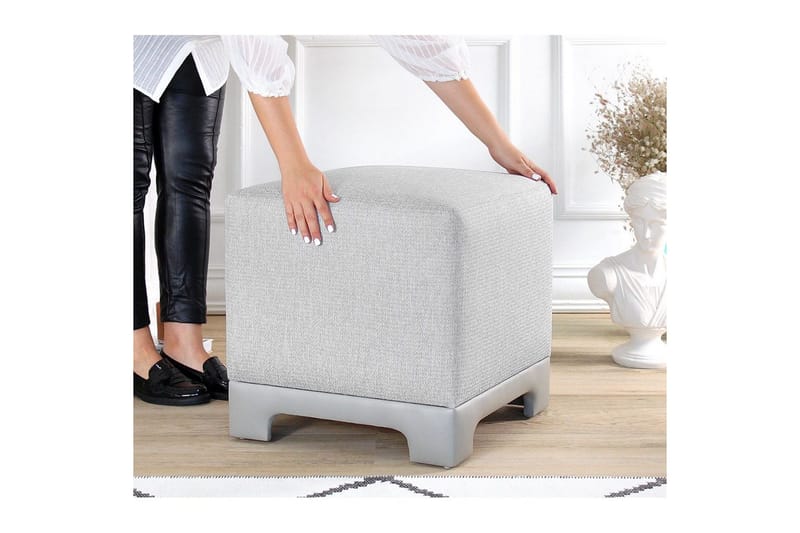 Puff Belarville Grå - Grå - Möbler - Stolar & fåtöljer - Pall & puff - Sittpuff