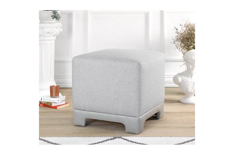 Puff Belarville Grå - Grå - Möbler - Stolar & fåtöljer - Pall & puff - Sittpuff