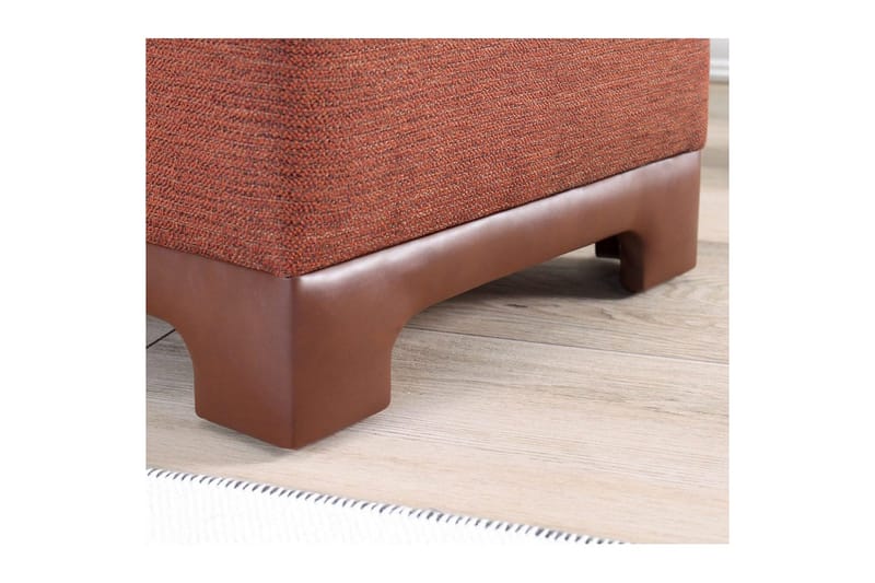 Puff Belarville Kakel Röd - Kakel Röd - Möbler - Stolar & fåtöljer - Pall & puff - Sittpuff