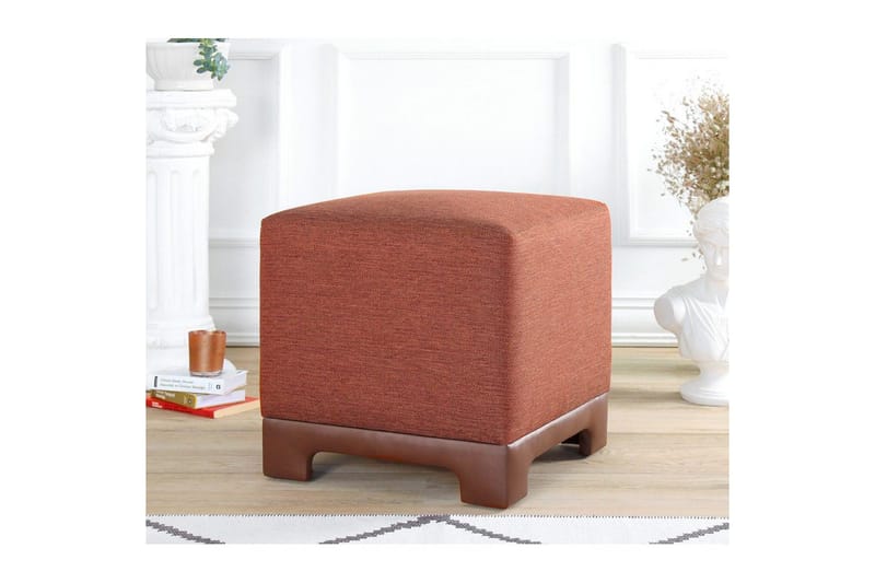 Puff Belarville Kakel Röd - Kakel Röd - Möbler - Stolar & fåtöljer - Pall & puff - Sittpuff