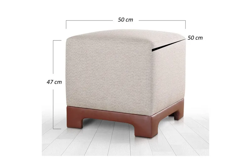 Puff Belarville Matsuko - Matsuko - Möbler - Stolar & fåtöljer - Pall & puff - Sittpuff