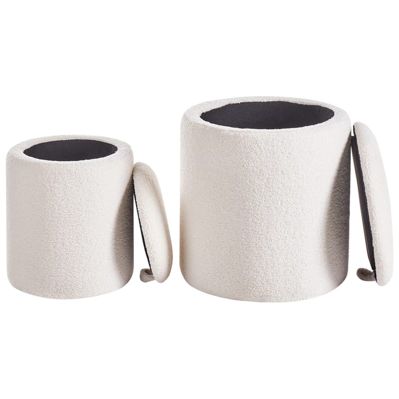 Puff Berea 2-pack - Vit - Möbler - Stolar & fåtöljer - Pall & puff - Sittpuff