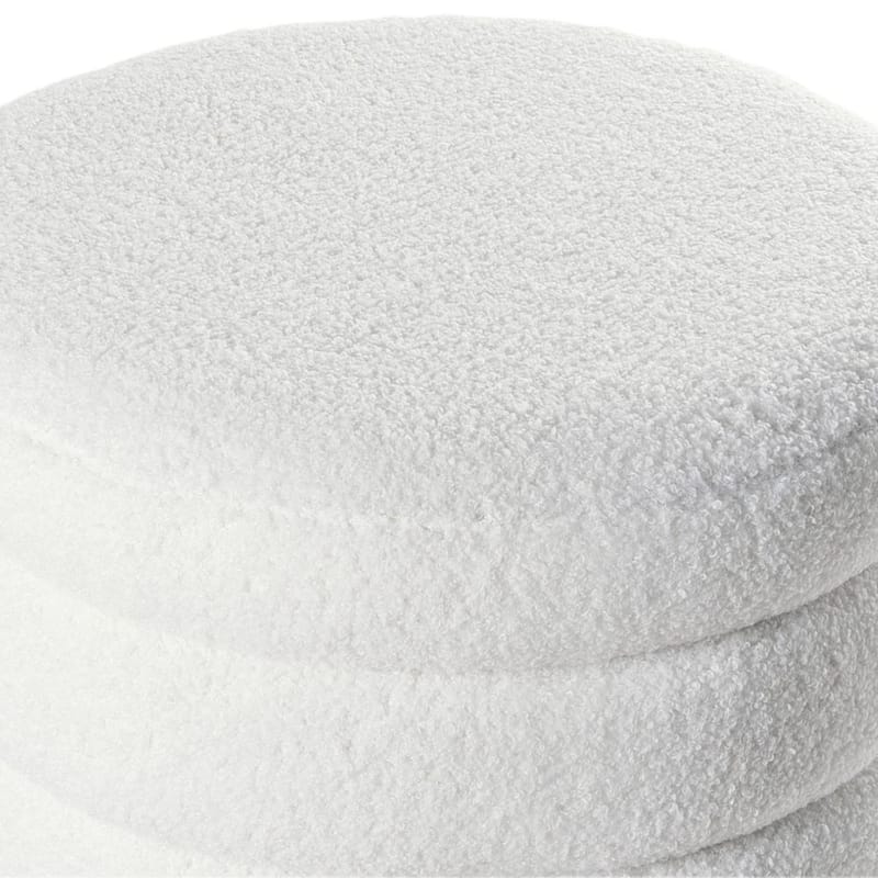 Puff Chilly - Vit, ljust trä - Möbler - Stolar & fåtöljer - Pall & puff - Sittpuff