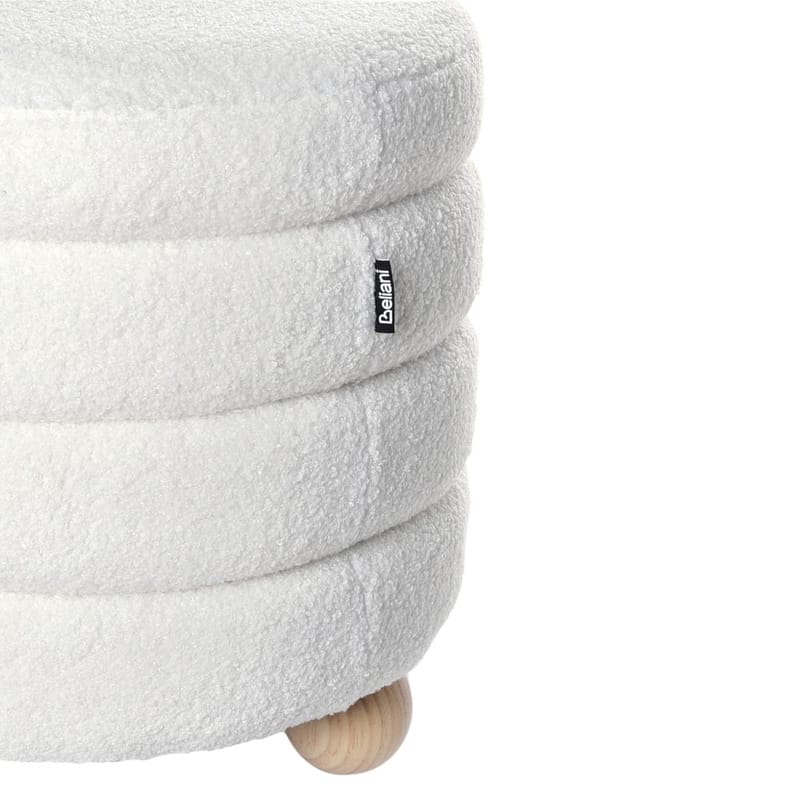 Puff Chilly - Vit, ljust trä - Möbler - Stolar & fåtöljer - Pall & puff - Sittpuff