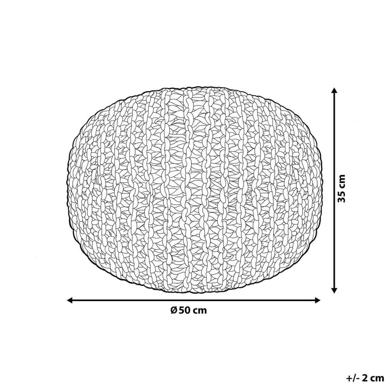 Puff Conrad - Vit, Rosa - Möbler - Stolar & fåtöljer - Pall & puff - Sittpuff