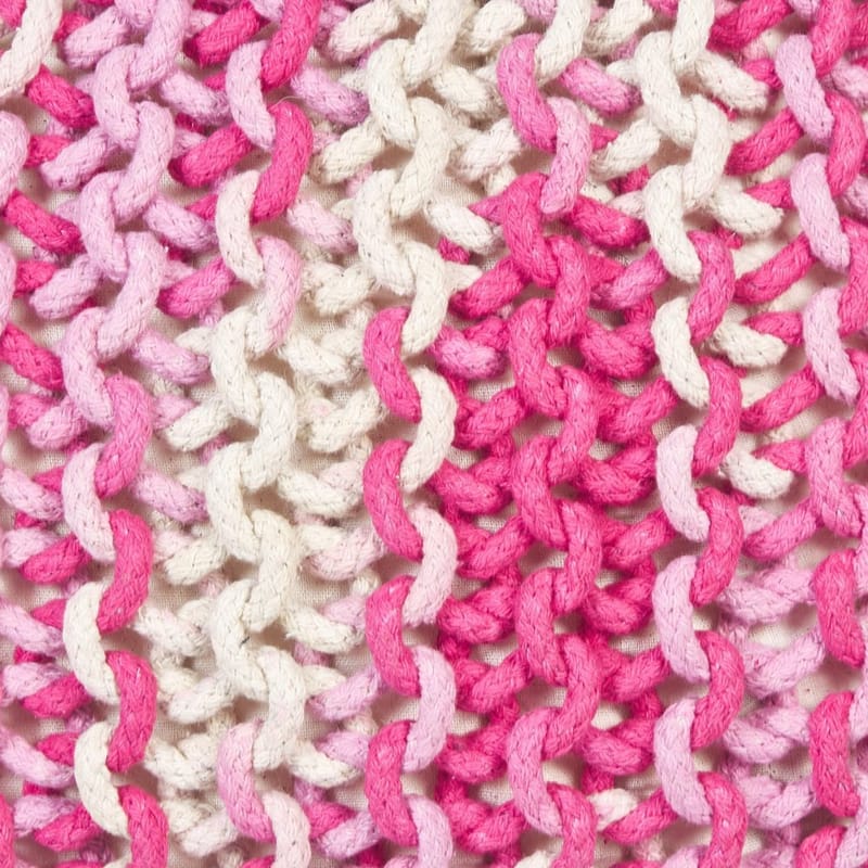 Puff Conrad - Vit, Rosa - Möbler - Stolar & fåtöljer - Pall & puff - Sittpuff