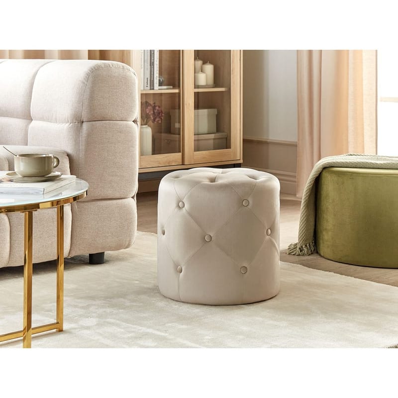 Puff Corolla - Beige - Möbler - Stolar & fåtöljer - Pall & puff - Sittpuff