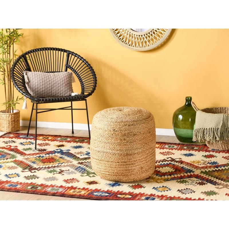 Puff Dalama - Beige - Möbler - Stolar & fåtöljer - Pall & puff - Sittpuff