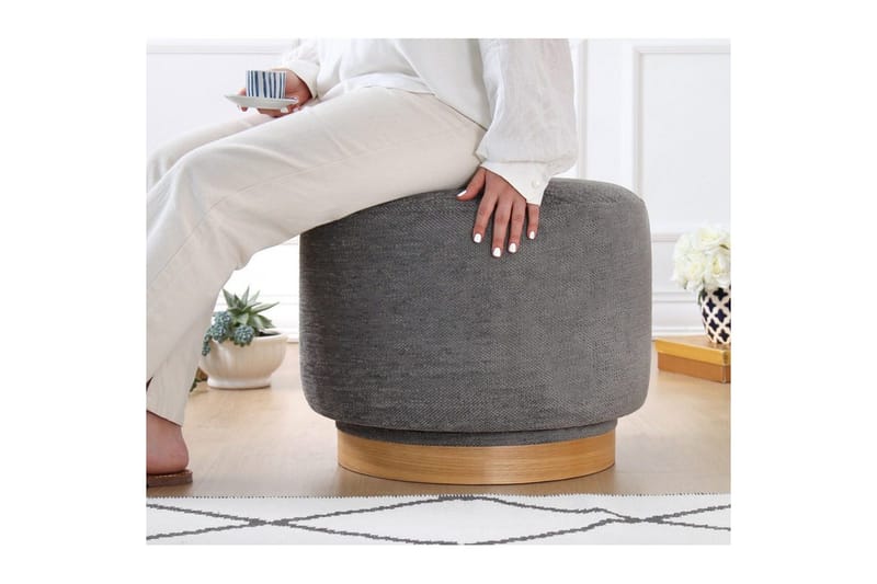 Puff Doroufield Grå - Grå - Möbler - Stolar & fåtöljer - Pall & puff - Sittpuff