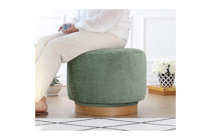 Puff Doroufield Grön - Grön - Möbler - Stolar & fåtöljer - Pall & puff - Sittpuff
