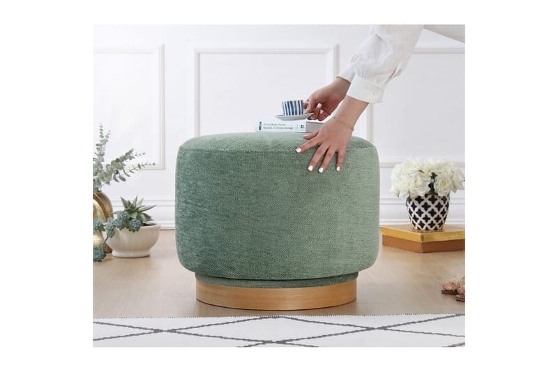Puff Doroufield Grön - Grön - Möbler - Stolar & fåtöljer - Pall & puff - Sittpuff