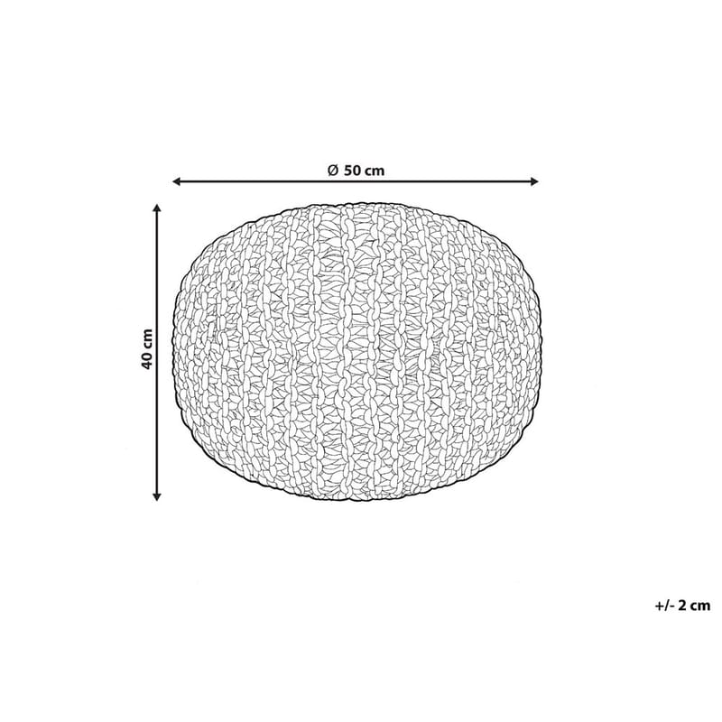 Puff Duki - Natur, rosa, beige - Möbler - Stolar & fåtöljer - Pall & puff - Sittpuff