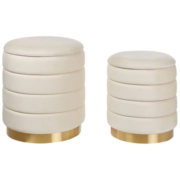 Puff Garland 2-pack - Möbler - Stolar & fåtöljer - Pall & puff - Sittpuff