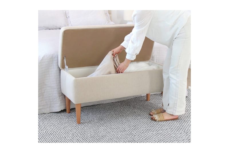 Puff Iralton Grädde - Grädde - Möbler - Stolar & fåtöljer - Pall & puff - Sittpuff