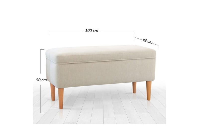 Puff Iralton Grädde - Grädde - Möbler - Stolar & fåtöljer - Pall & puff - Sittpuff