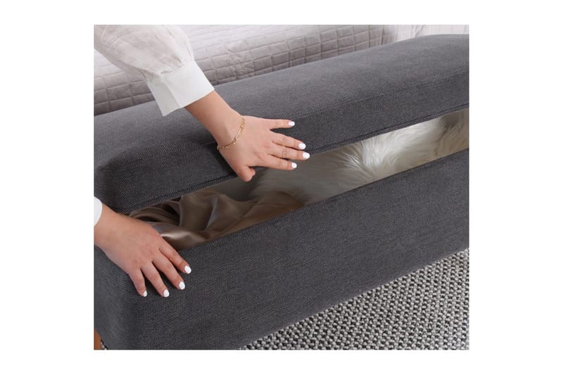 Puff Iralton Grå - Grå - Möbler - Stolar & fåtöljer - Pall & puff - Sittpuff