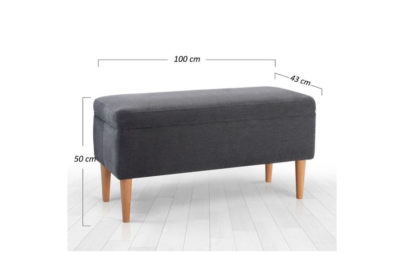 Puff Iralton Grå - Grå - Möbler - Stolar & fåtöljer - Pall & puff - Sittpuff