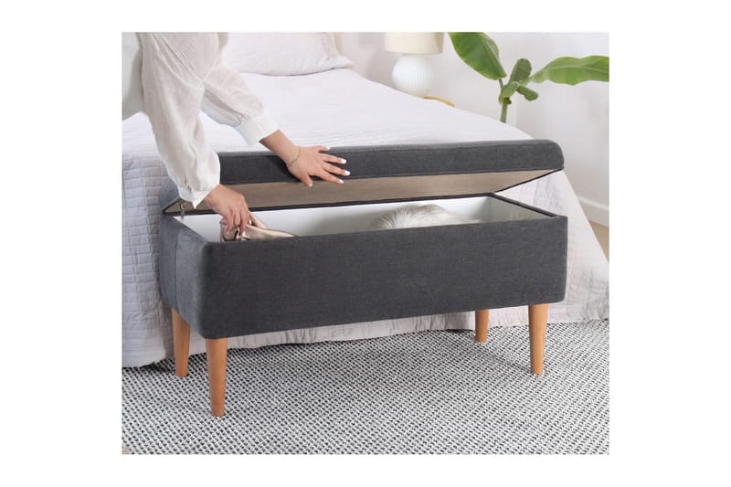 Puff Iralton Grå - Grå - Möbler - Stolar & fåtöljer - Pall & puff - Sittpuff