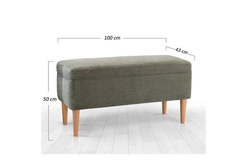 Puff Iralton Grön - Grön - Möbler - Stolar & fåtöljer - Pall & puff - Sittpuff